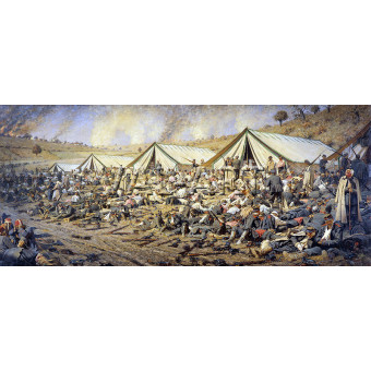 РЕПРОДУКЦИИ НА КАРТИНИ След атаката. Превързочен пункт край Плевен 1877-1878